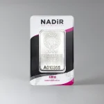 شمش نقره ۱۰۰ گرمی Nadir ترکیه با عیار ۹۹۹.۹