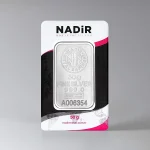 شمش نقره ۵۰ گرمی Nadir ترکیه با عیار ۹۹۹.۹